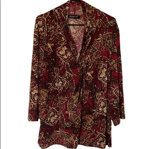Jones of New York Burgundy Blouse * 1X